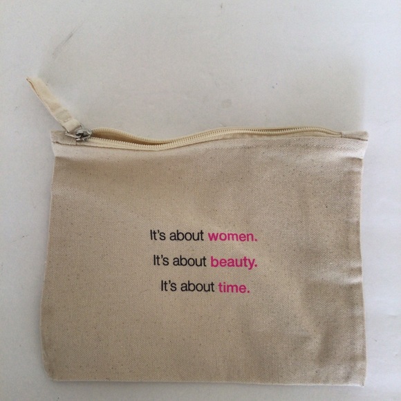BOOM BAG RECYCLED COTTON MAKEUP BAG NWOT - Picture 4 of 4